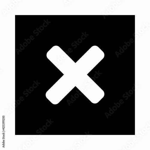 Wrong marks, Cross marks, Rejected, Disapproved, No, False, Not Ok, Wrong Choices, Task Completion, Voting. - vector mark symbols. White outline design. Isolated icon.