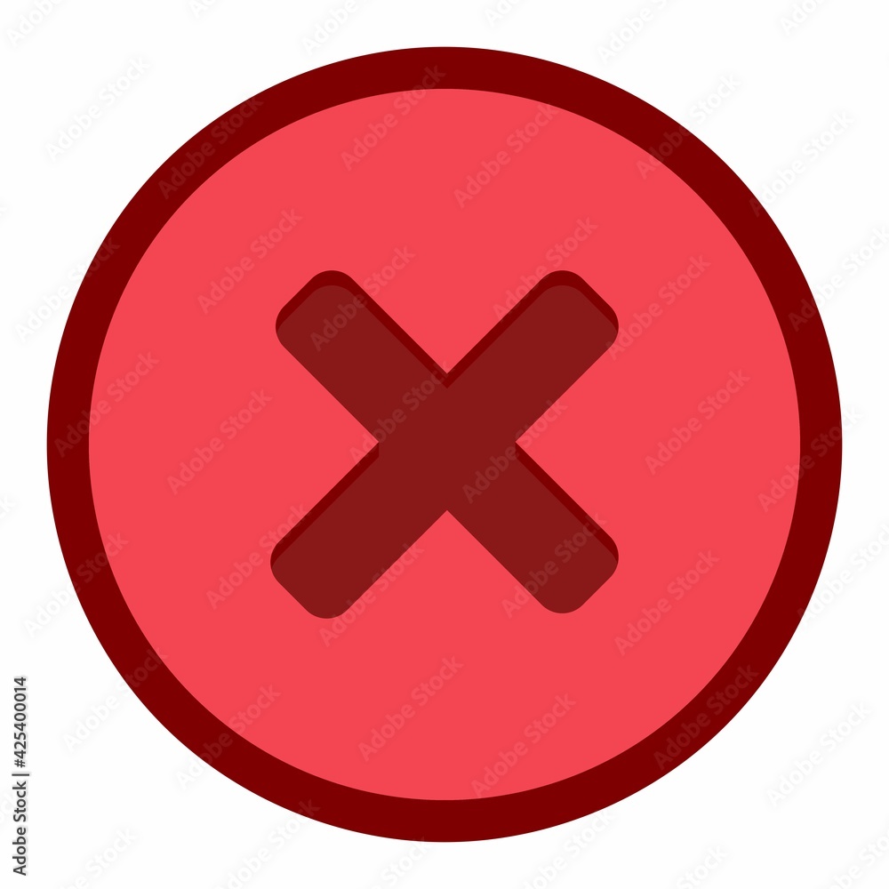 Wrong marks, Cross marks, Rejected, Disapproved, No, False, Not Ok, Wrong Choices, Task Completion, Voting. - vector mark symbols in red. Isolated icon. Wrong marks, Cross marks, Rejected, Disapproved, No, False, Not Ok, Wrong Choices, Task Completion, Voting. - vector mark symbols in red. Isolated icon.