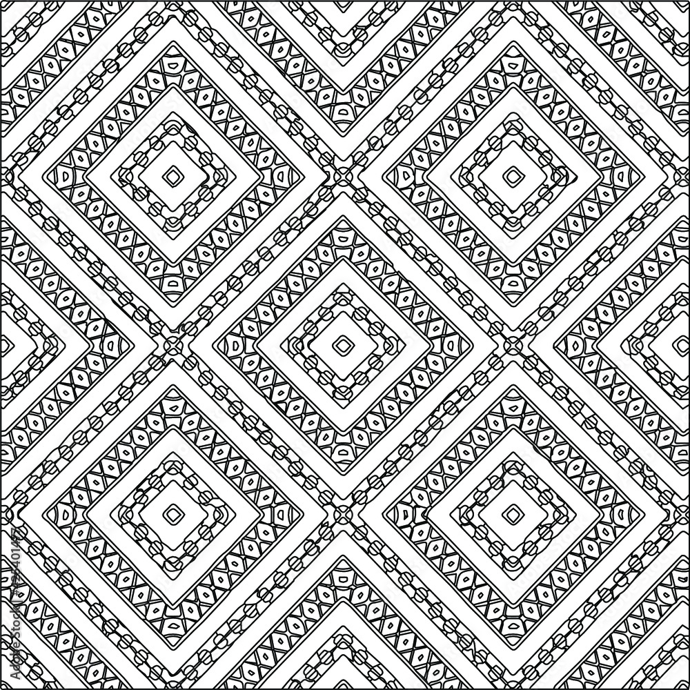 Geometric vector pattern with triangular elements. Seamless abstract ornament for wallpapers and backgrounds. Black and white colors. Geometric vector pattern with triangular elements. Seamless abstract ornament for wallpapers and backgrounds. Black and white colors.