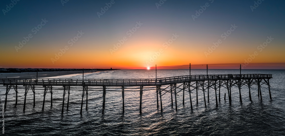 Obraz premium Sunset beach sunrise North Carolina