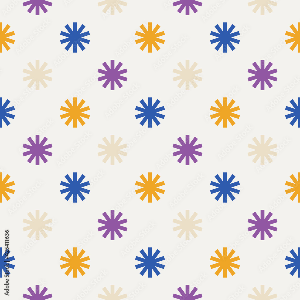 Seamless abstract background with stars. Infinity polka dot geometric pattern. Geo abstract shapes. Seamless abstract background with stars. Infinity polka dot geometric pattern. Geo abstract shapes.