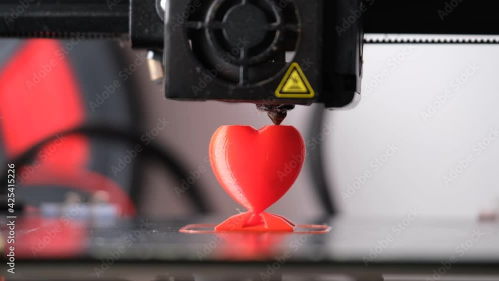 3d heart printing on a 3d printer
