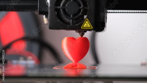3d heart printing on a 3d printer