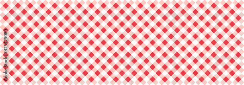 red fabric pattern texture - vector textile background for your design	