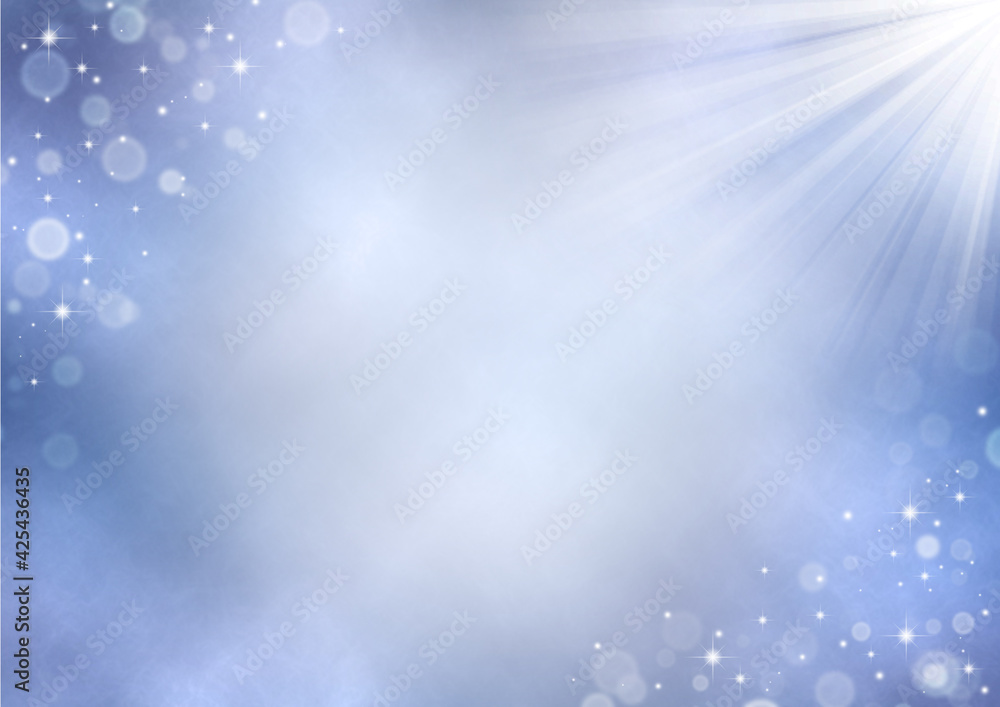 雲と輝きと日差し 梅雨のイメージ 背景イラスト素材 青紫色 Stock Illustration Adobe Stock