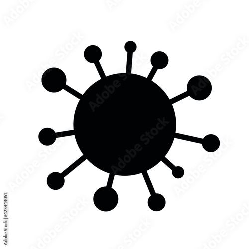Coronavirus icon, viral infection symbol