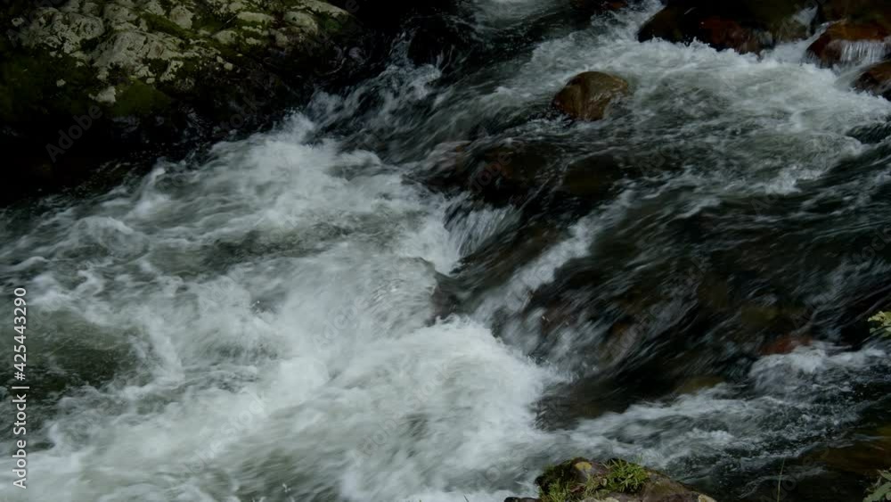 Water flow in the rocks