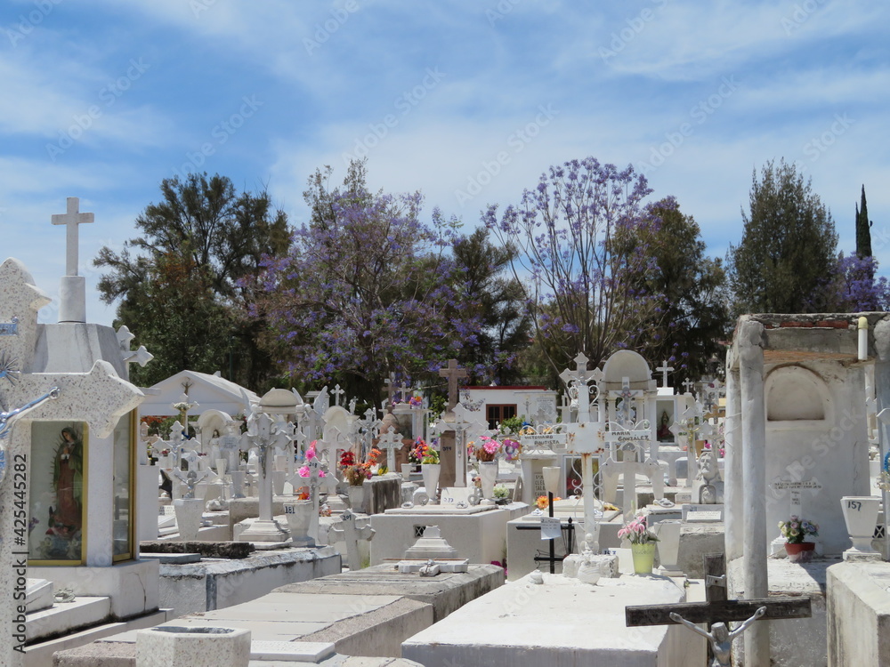 Traditional Mexican cemetery