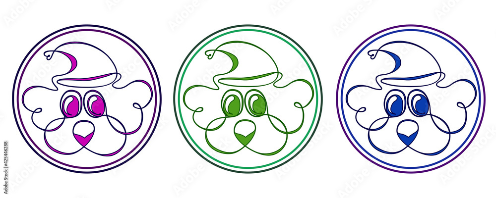 Obraz premium symbol green shape element design