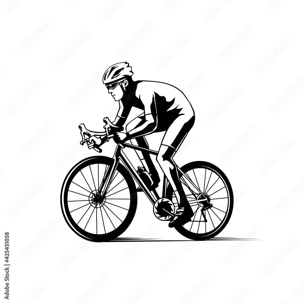 Obraz premium illustartion of bicycle sport