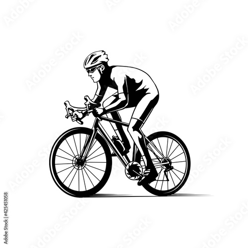 illustartion of bicycle sport