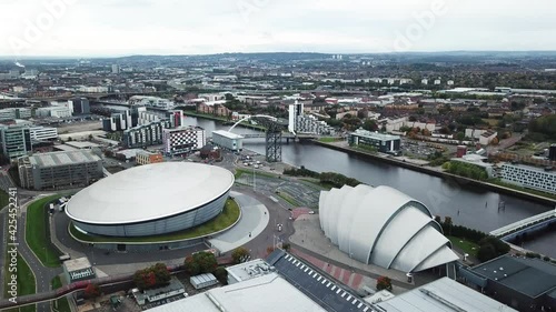 The SSE Hydro, Glasgow. Aerial forward photo