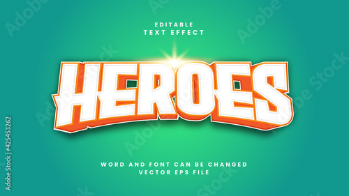 Heroes text effect