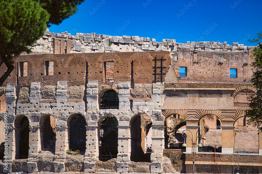 Colosseum of Rome in Italy. High quality photo