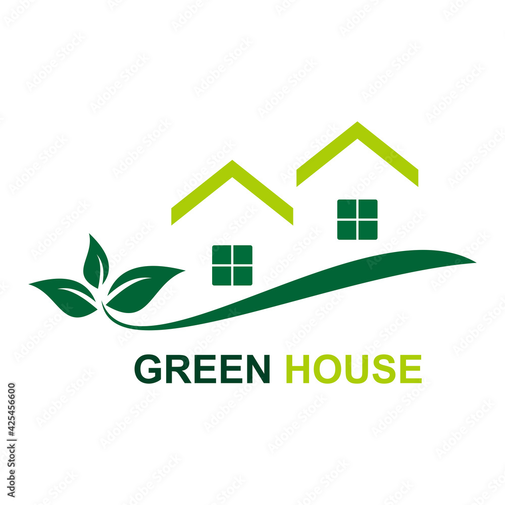green house logo vector green home stock vector green house logo vector green home stock vector