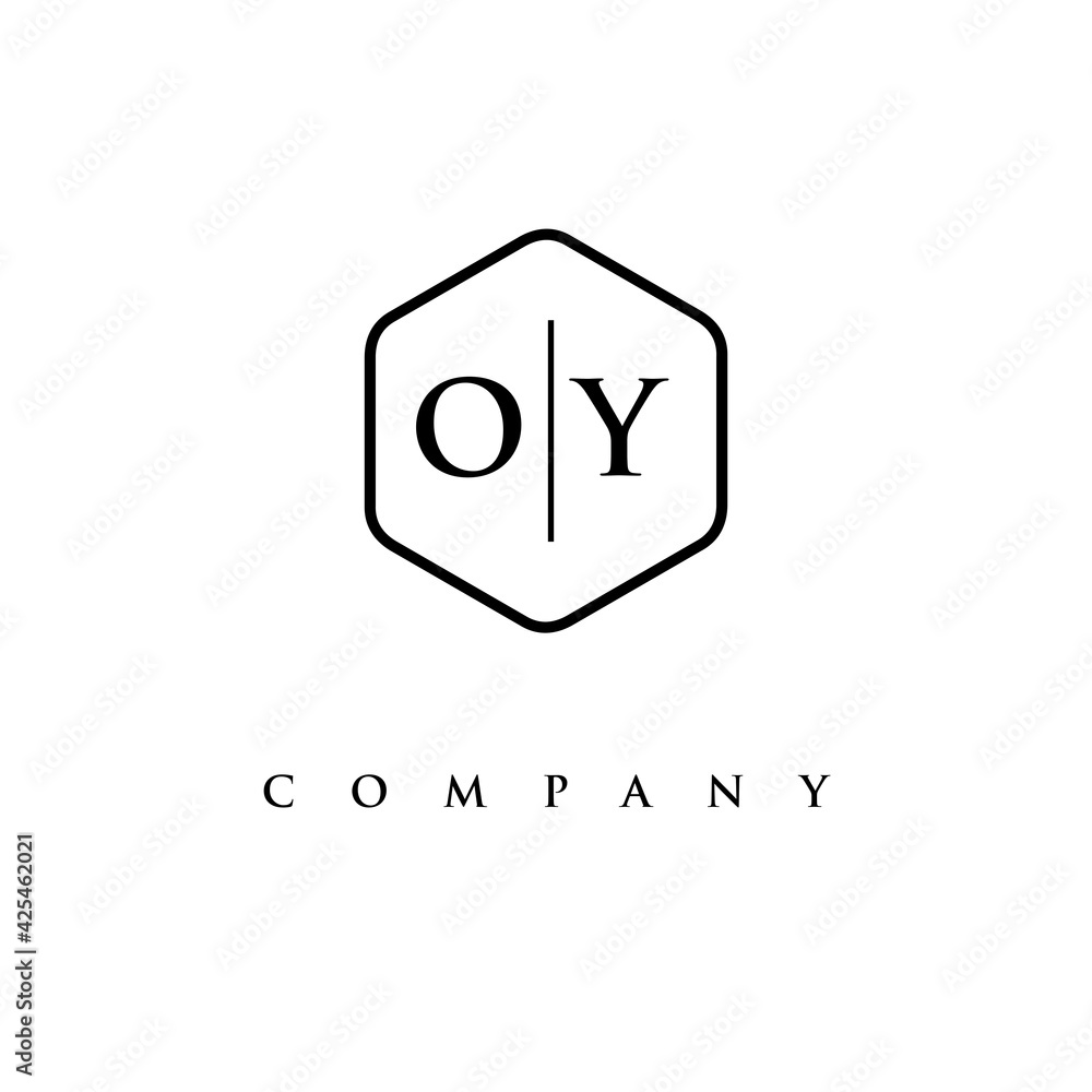initial OY logo design vector initial OY logo design vector