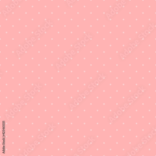 polka dots. pink baby repetitive background with circles. vector seamless pattern. classic stylish texture. fabric swatch. wrapping paper. continuous print. design template for textile, apparel, decor