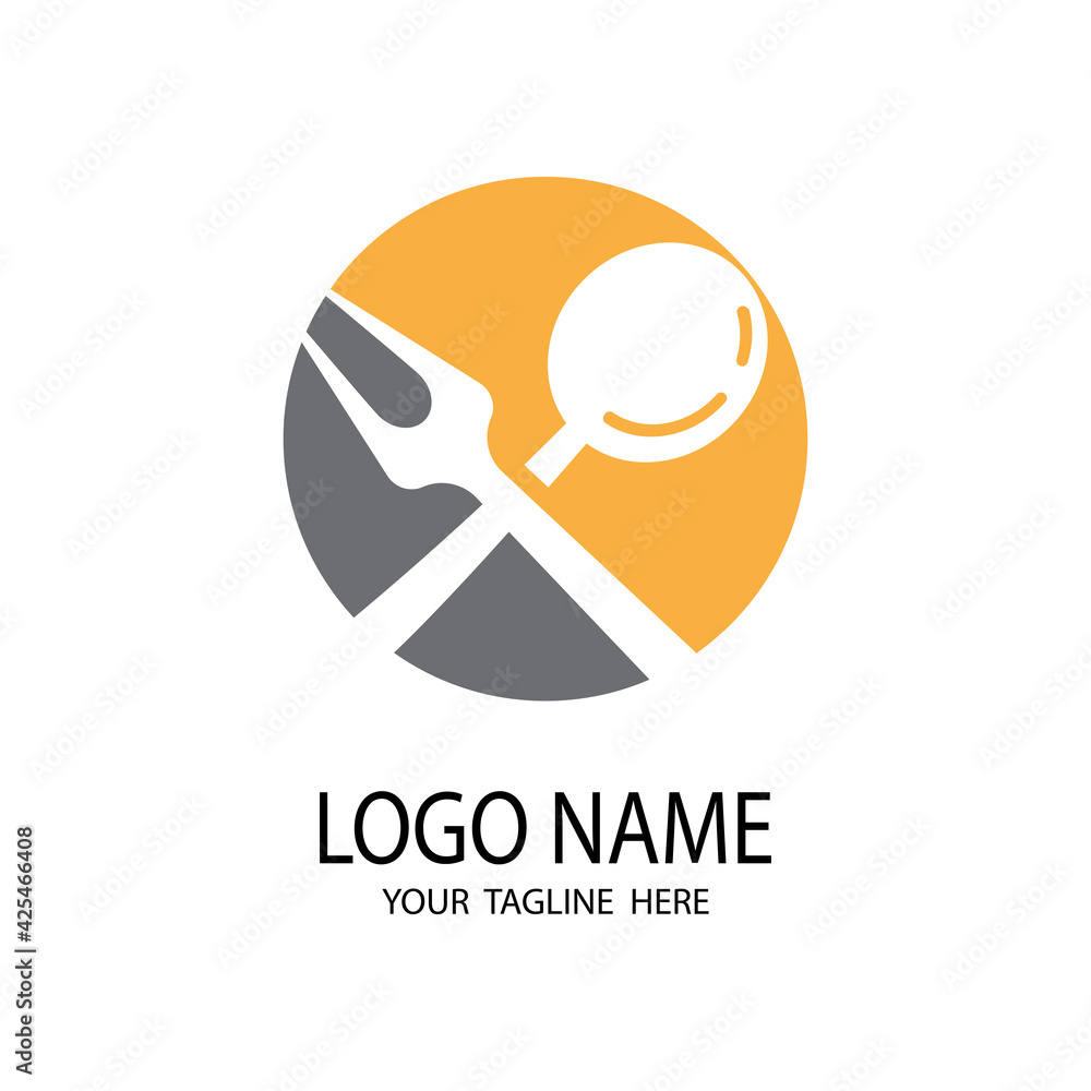 Obraz premium Kitchen icon cooking tools vector flat design