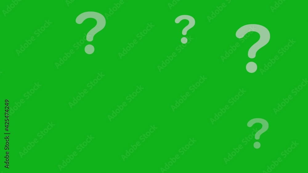 クエスチョンマークがランダムに現れます。(緑) クエスチョンマークがランダムに現れます。(緑)