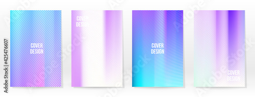 Holographic Poster Set Iridescent Technology Cover