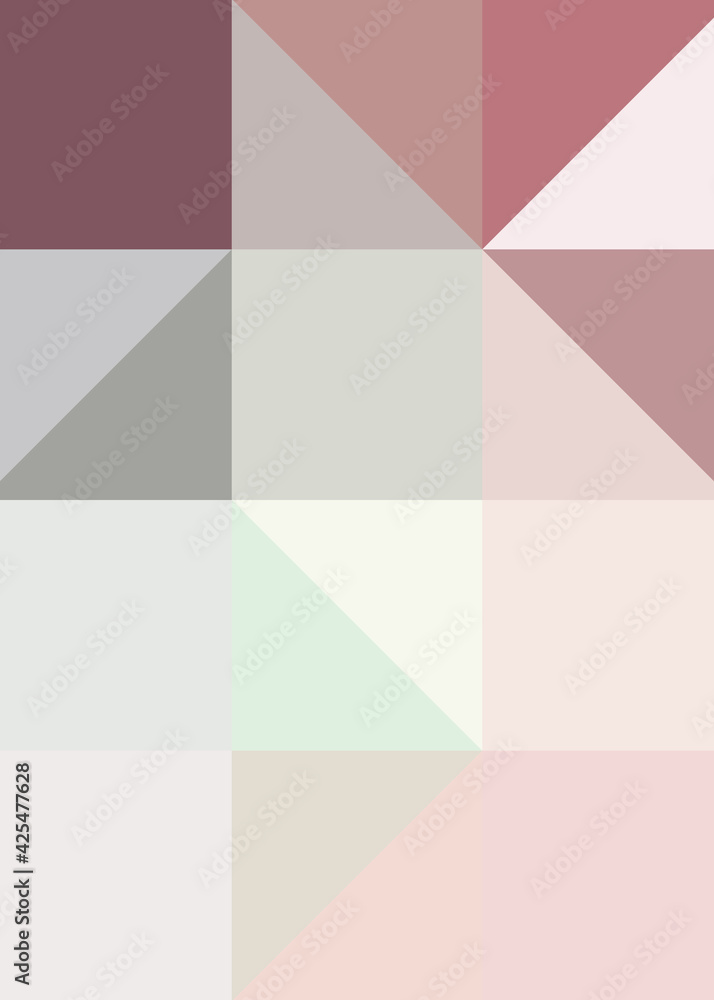 Fototapeta premium Abstract color Low-Polygones Generative Art background illustration