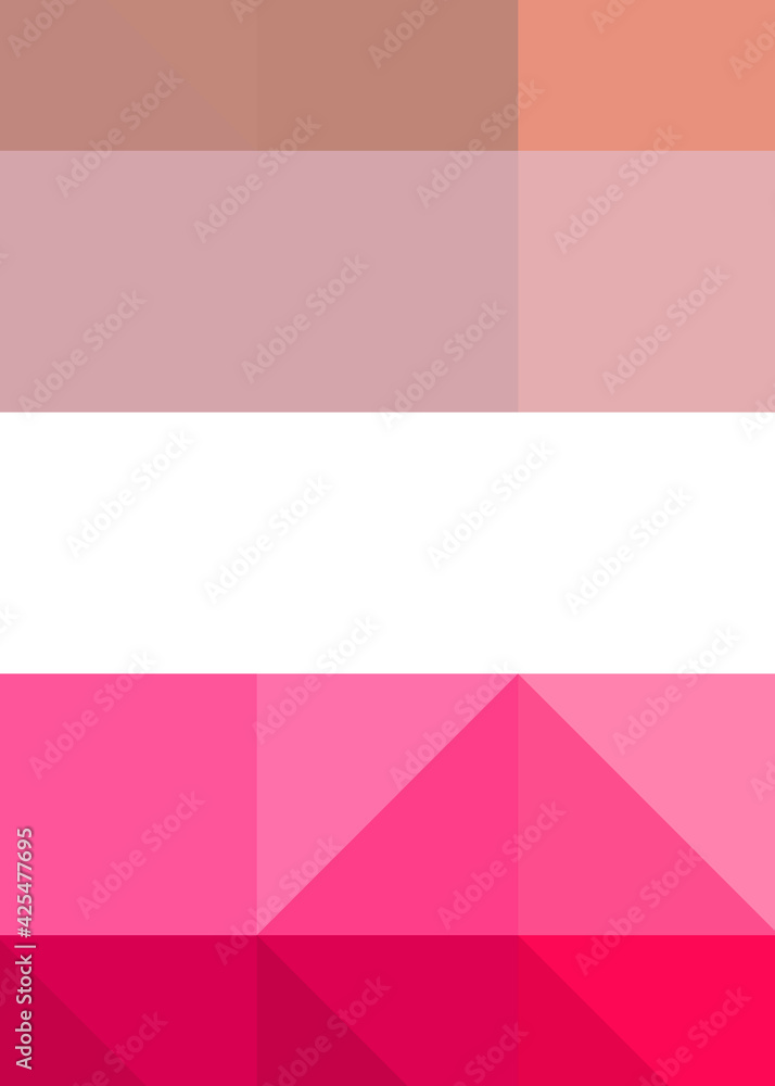 Fototapeta premium Abstract color Low-Polygones Generative Art background illustration