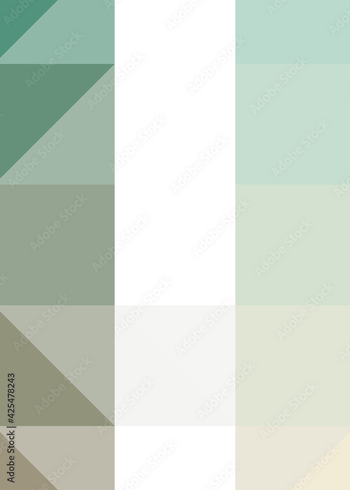 Fototapeta premium Abstract color Low-Polygones Generative Art background illustration