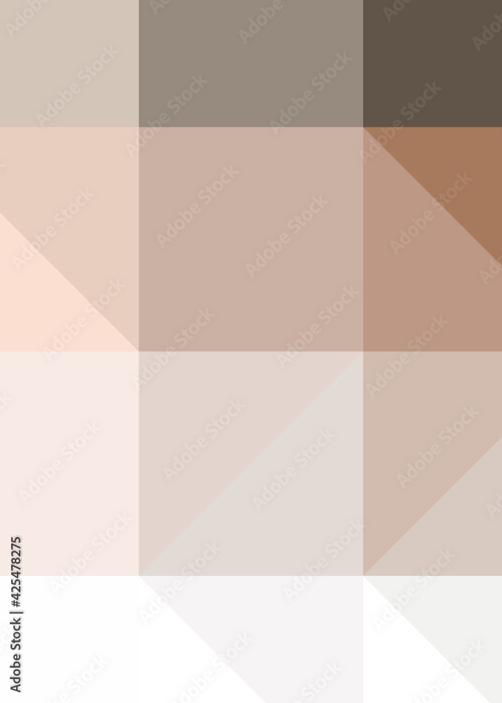 Fototapeta premium Abstract color Low-Polygones Generative Art background illustration