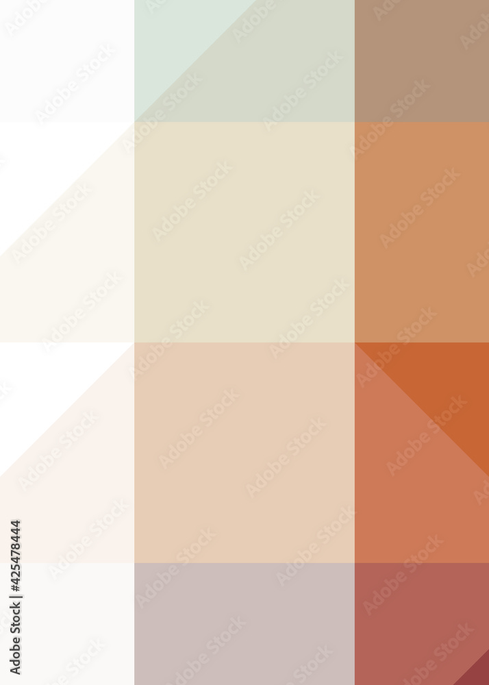 Fototapeta premium Abstract color Low-Polygones Generative Art background illustration