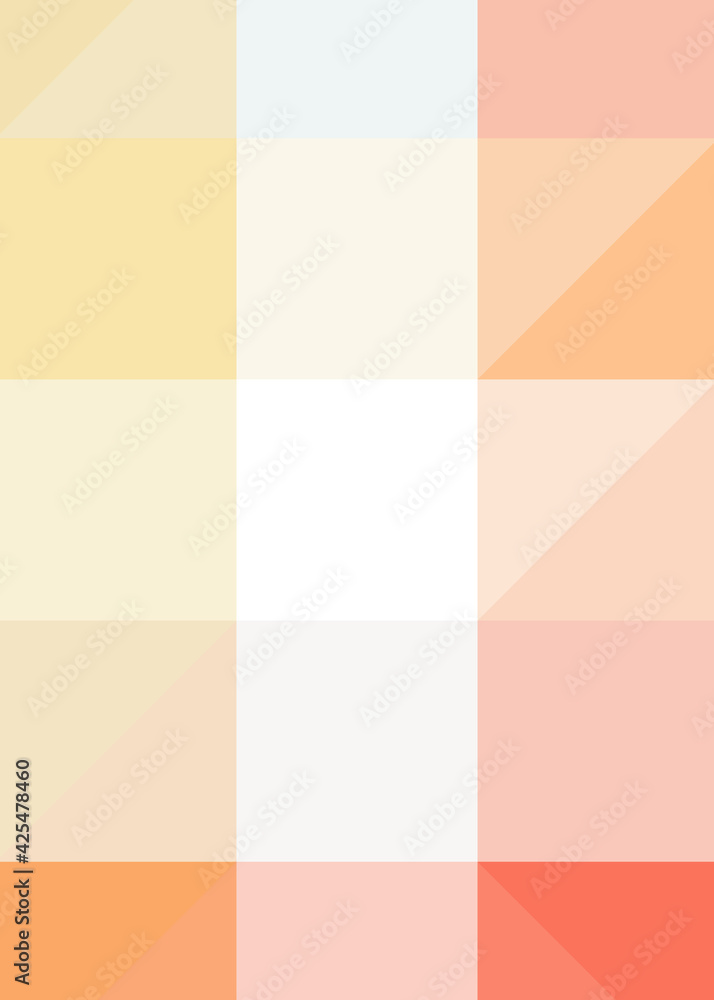 Fototapeta premium Abstract color Low-Polygones Generative Art background illustration