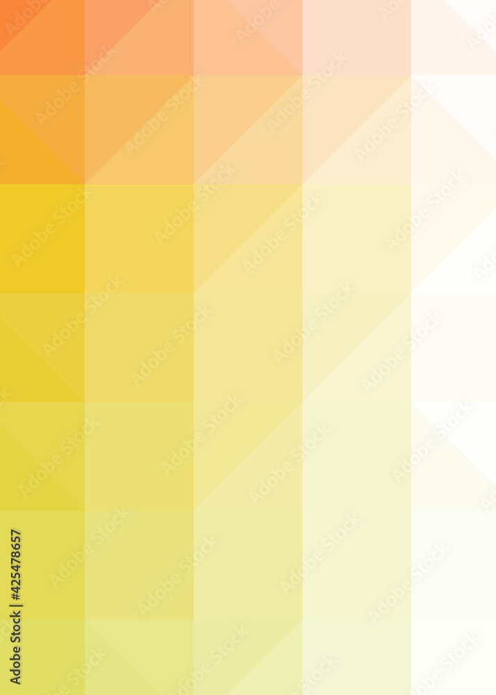 Fototapeta premium Abstract color Low-Polygones Generative Art background illustration