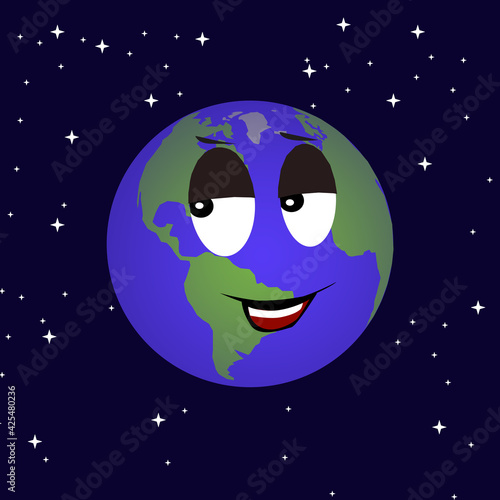 World earth day. Illustration on the theme of World Earth Day.