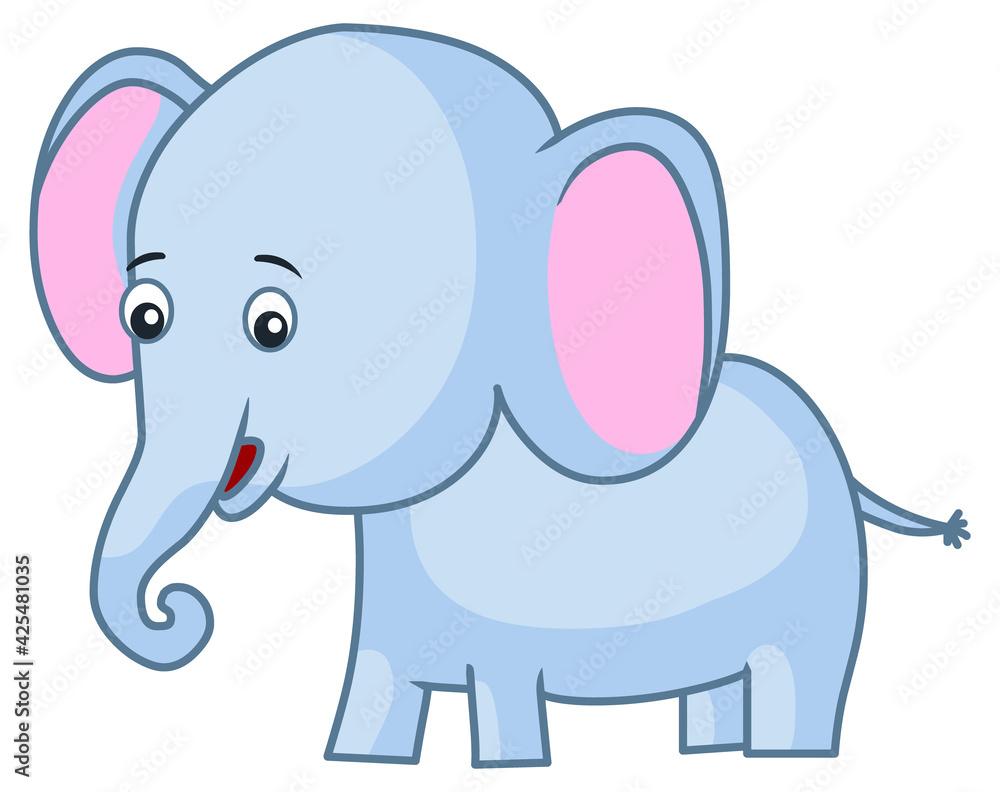 Cute baby elephant stock illustration