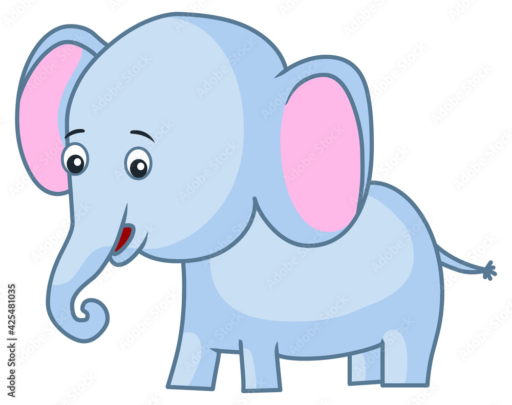 Naklejka premium Cute baby elephant stock illustration