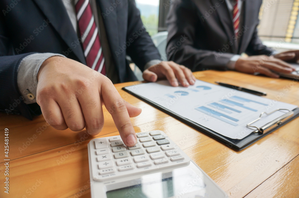 Fototapeta premium Business People Meeting Design Ideas professional investor working new start up project. Concept. business workers working discussing together planning in office..