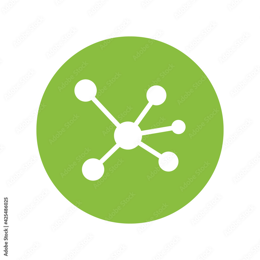 Molecule icon vector graphic illustration Molecule icon vector graphic illustration
