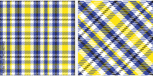 Tartan pattern set.
