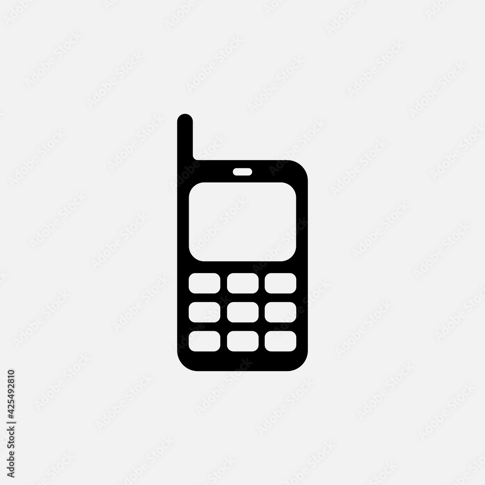 Mobile Phone Icon In Trendy Design. phone vector with blank white screen isolated on white background. Mobile Phone Icon In Trendy Design. phone vector with blank white screen isolated on white background.