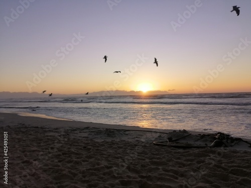 muizenberg beach, cape town, 2020/01/01. the first sunrise of 2020 © Allawudien