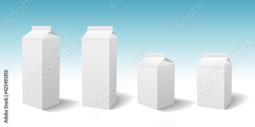 Milk Carton Mockup, 牛乳パック