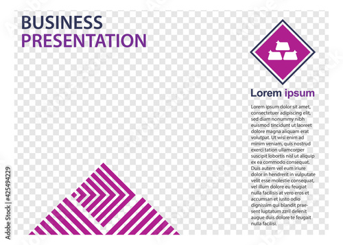 business presentation design template. perfect for brochures, marketing promotion, infographics etc