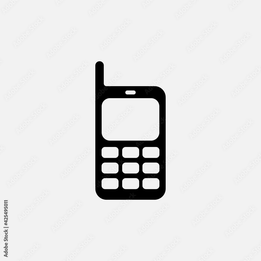 Mobile Phone Icon In Trendy Design. phone with blank white screen isolated on white background. Mobile Phone Icon In Trendy Design. phone with blank white screen isolated on white background.