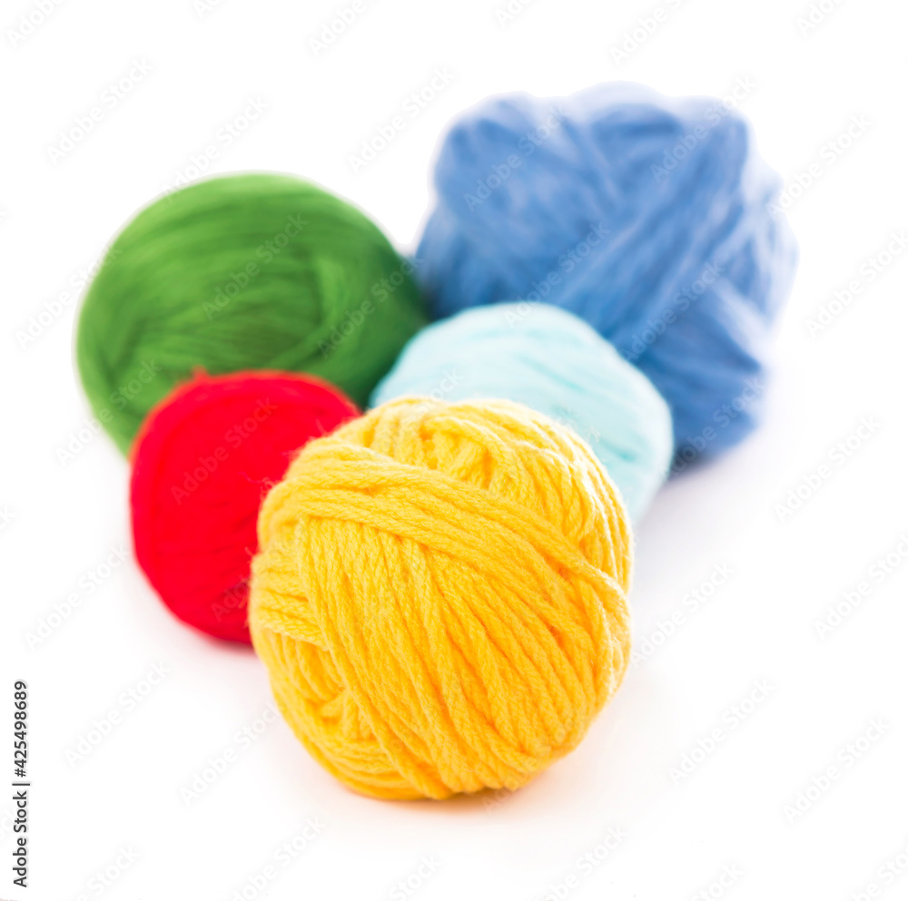 needles for knitting on the white background. needles for knitting on the white background.