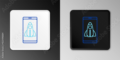 Free Download Line Business startup project concept icon isolated on grey background. Symbol of new business, entrepreneurship, innovation and technology. Colorful outline concept. Vector - GFXLoad