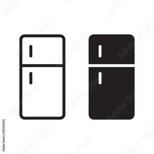 refrigerator icon. Fridge vector icon. Freezer icon