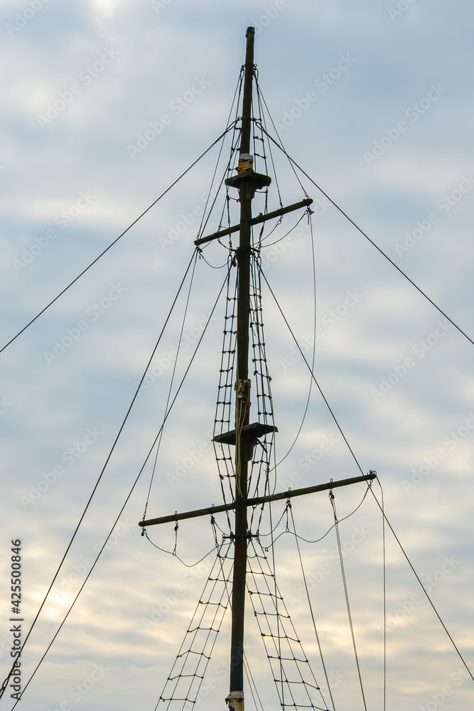 Fototapeta premium Segelmast Borkum