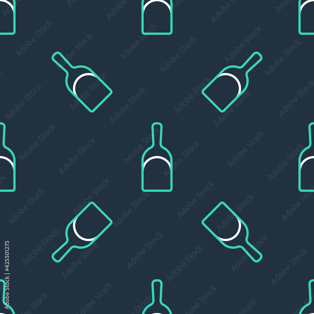 Line Dustpan icon isolated seamless pattern on black background. Cleaning scoop services. Vector Line Dustpan icon isolated seamless pattern on black background. Cleaning scoop services. Vector