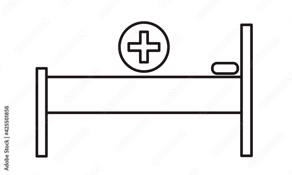 Hospital bed, Medical, Services, Doctor, Patients, Hospital, Treatment, Medicine, Bed, Isolated, Emergency free vector image icon Hospital bed, Medical, Services, Doctor, Patients, Hospital, Treatment, Medicine, Bed, Isolated, Emergency free vector image icon
