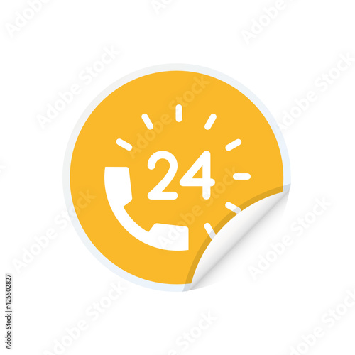 24 Hour helpline - Sticker