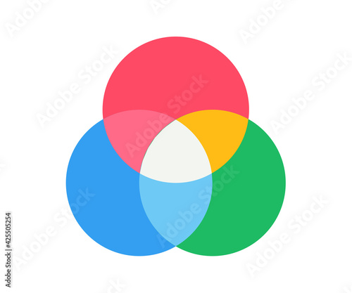 color combination theory single isolated icon with flat style